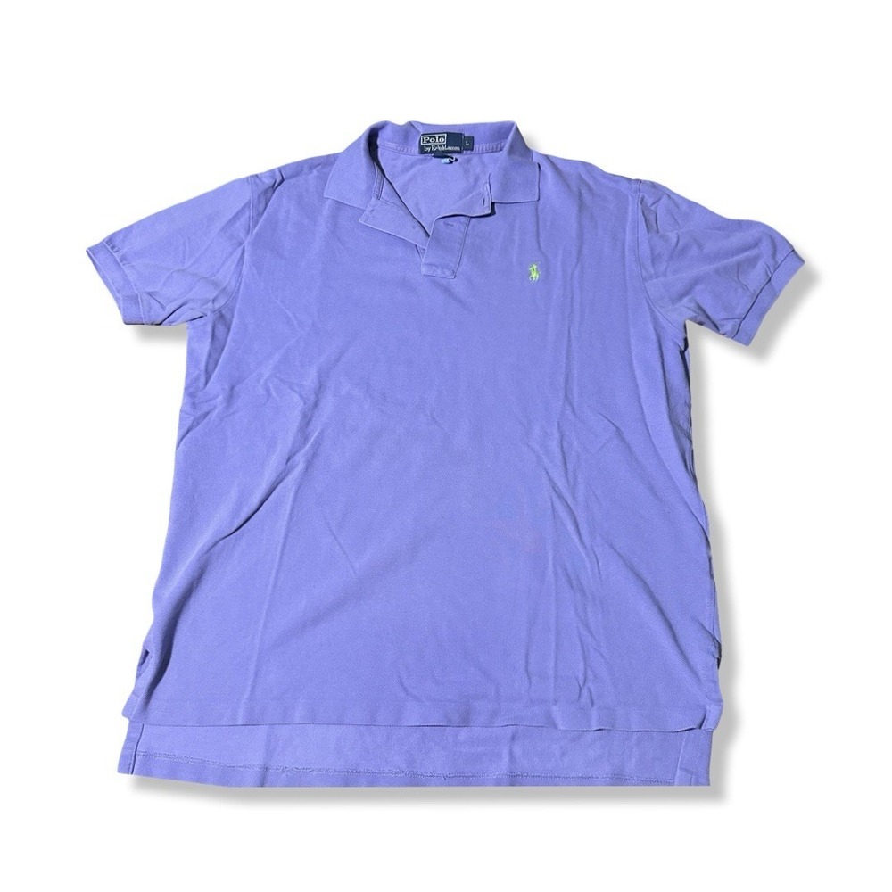 Polo by Ralph Lauren Men's Classic Cotton Purple Short-Sleeve Polo Shirt Size L